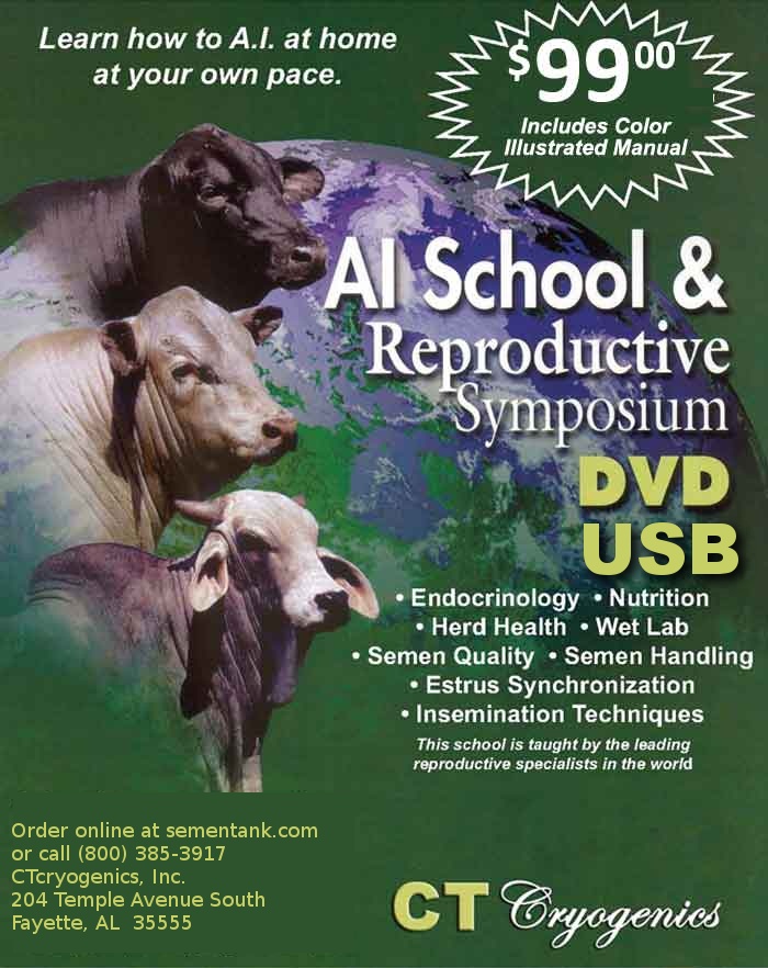 Ultimate Genetics Reproductive AI DVD on Cattle Today